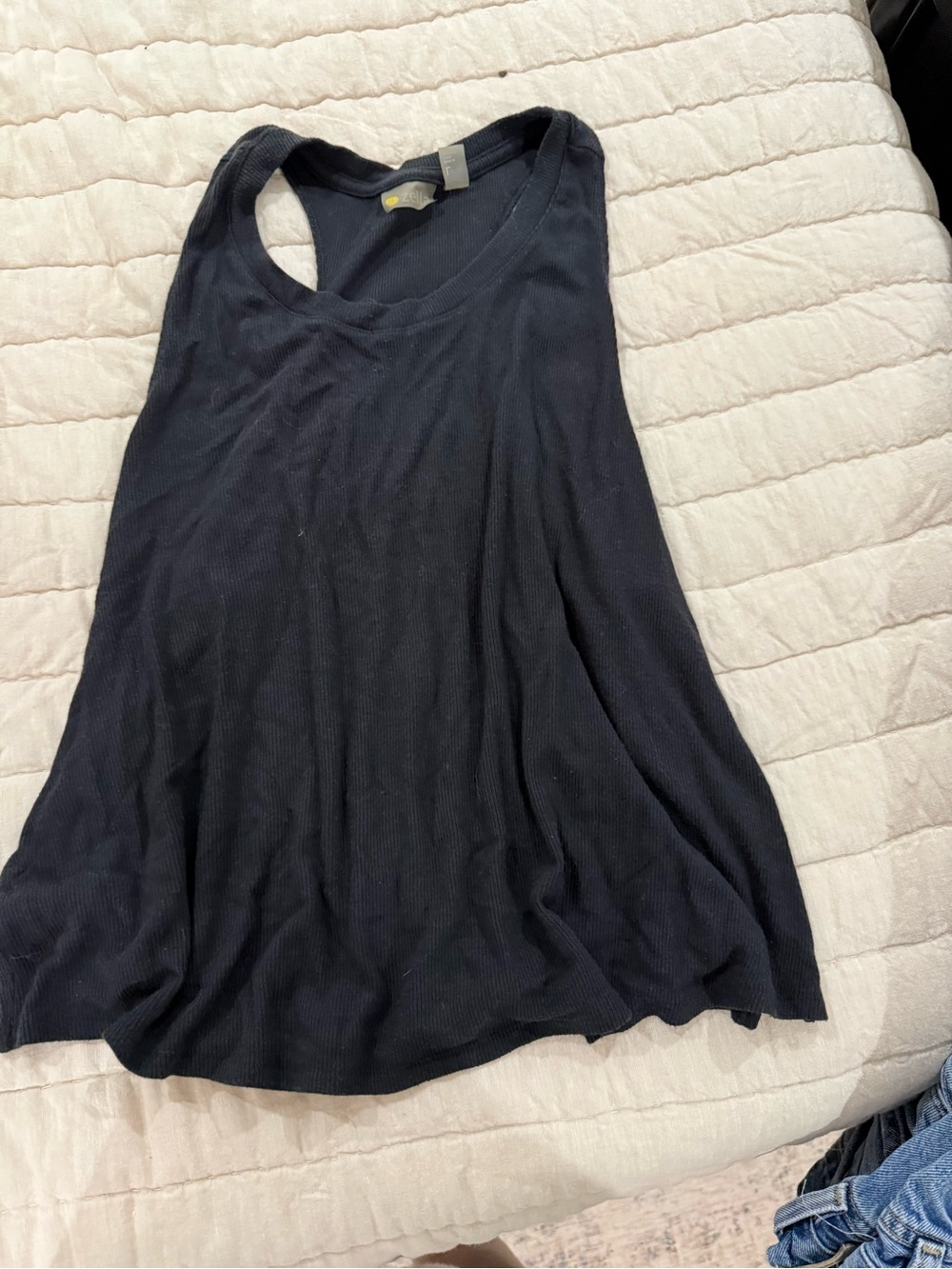 Zella Black Racerback Tank